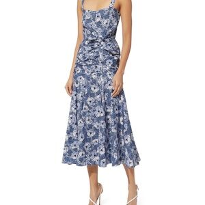 Veronica beard floral Blue Midi Dress